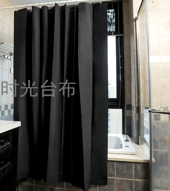 New Simple Eva Shower Curtain Waterproof Thickened Mildew-Proof High-End Bathroom Partition Block Bath Curtain Dormitory Bath Curtain