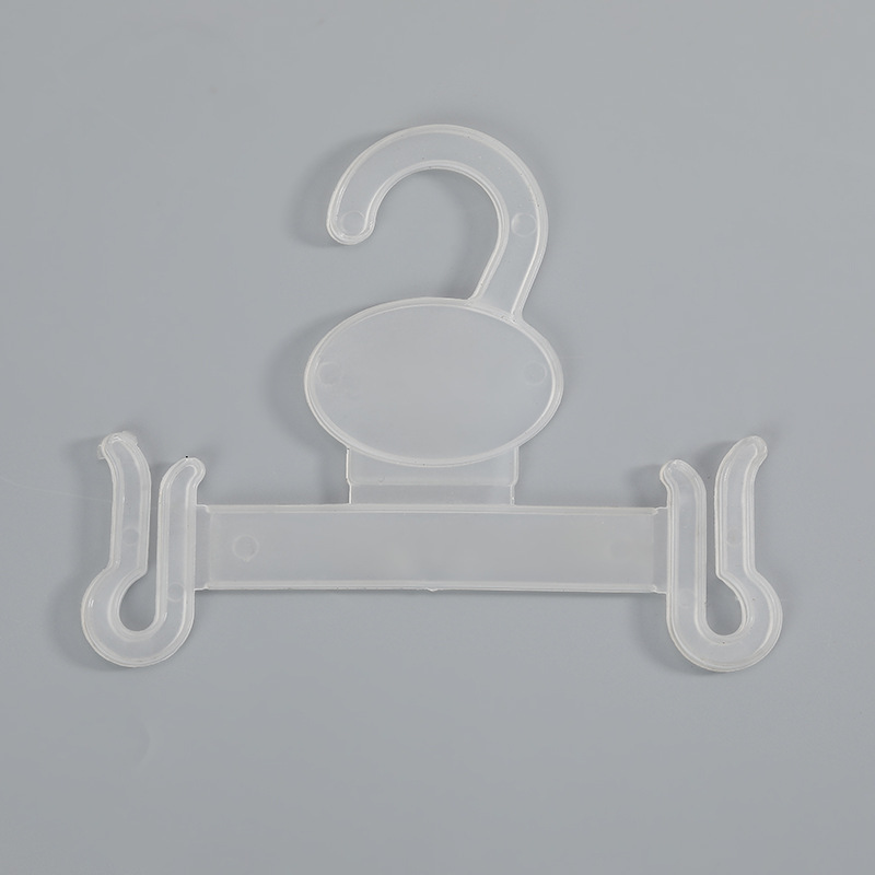 Spot Supply White Transparent Two-Color Slipper Hook Supermarket &amp; Shopping Malls Applicable Display Shelf Clothes Packaging Rack