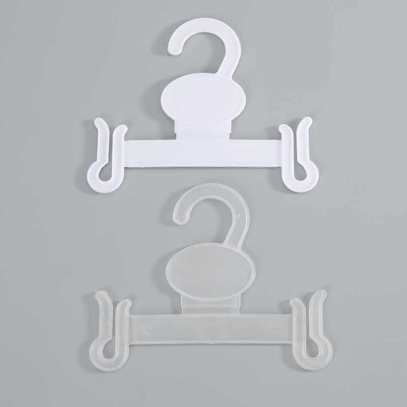 Spot Supply White Transparent Two-Color Slipper Hook Supermarket &amp; Shopping Malls Applicable Display Shelf Clothes Packaging Rack