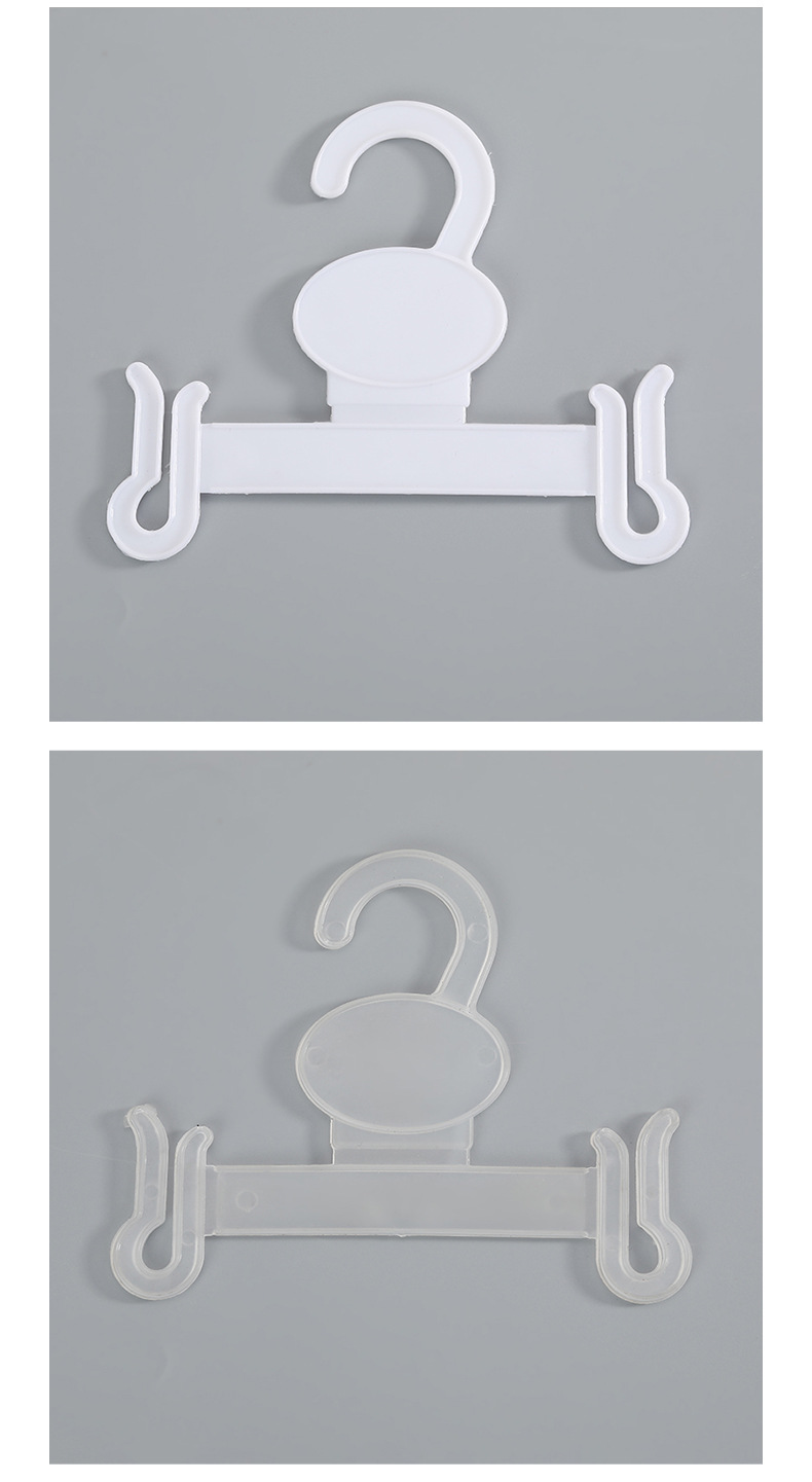 Spot Supply White Transparent Two-Color Slipper Hook Supermarket & Shopping Malls Applicable Display Shelf Clothes Packaging Rack