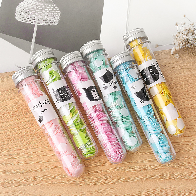 Outdoor Portable Hand Washing Travel Disposable Soap Paper Tube Pack Soap Flower Soap Flakes Bottled Pattern Soap Flake