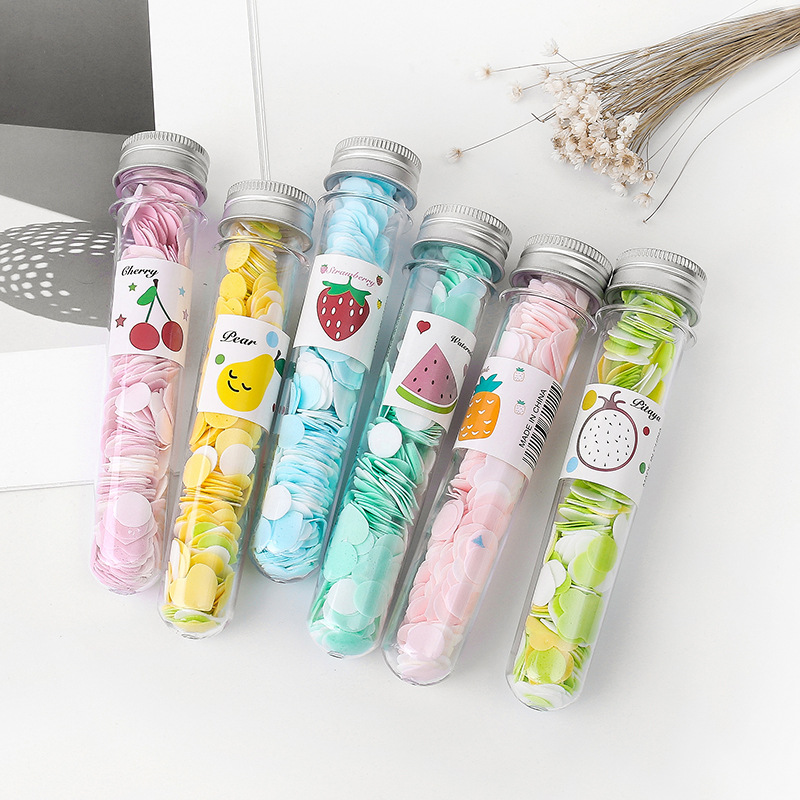 Outdoor Portable Hand Washing Travel Disposable Soap Paper Tube Pack Soap Flower Soap Flakes Bottled Pattern Soap Flake