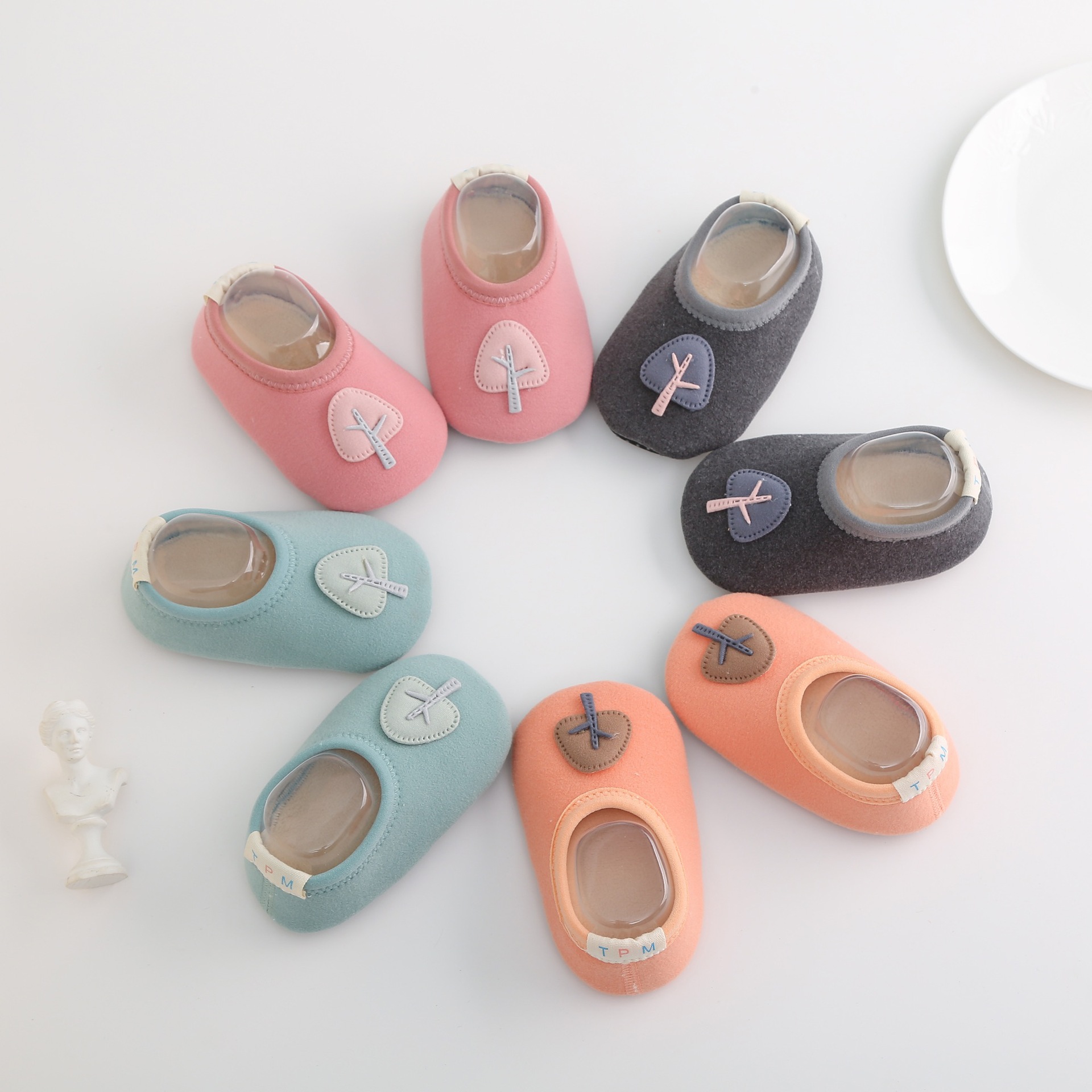 New children Cartoon floor socks ins style slipper-proof warm floor shoes and socks indoor add velvet Thick winter style