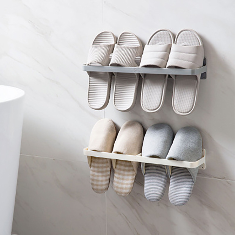 Creative wall-mounted shoe Rack Household Foldable shoe rack Bathroom Wall Shoe Slipper Storage Rack