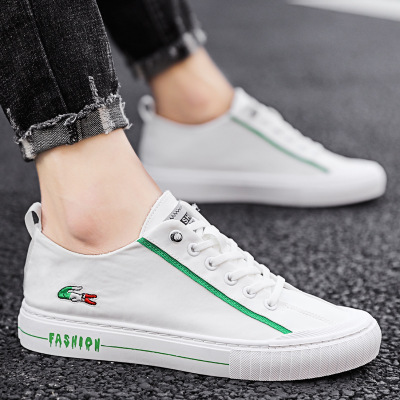 Summer Breathable Casual shoes a foot slipper fashion men canvas shoes small white shoes man