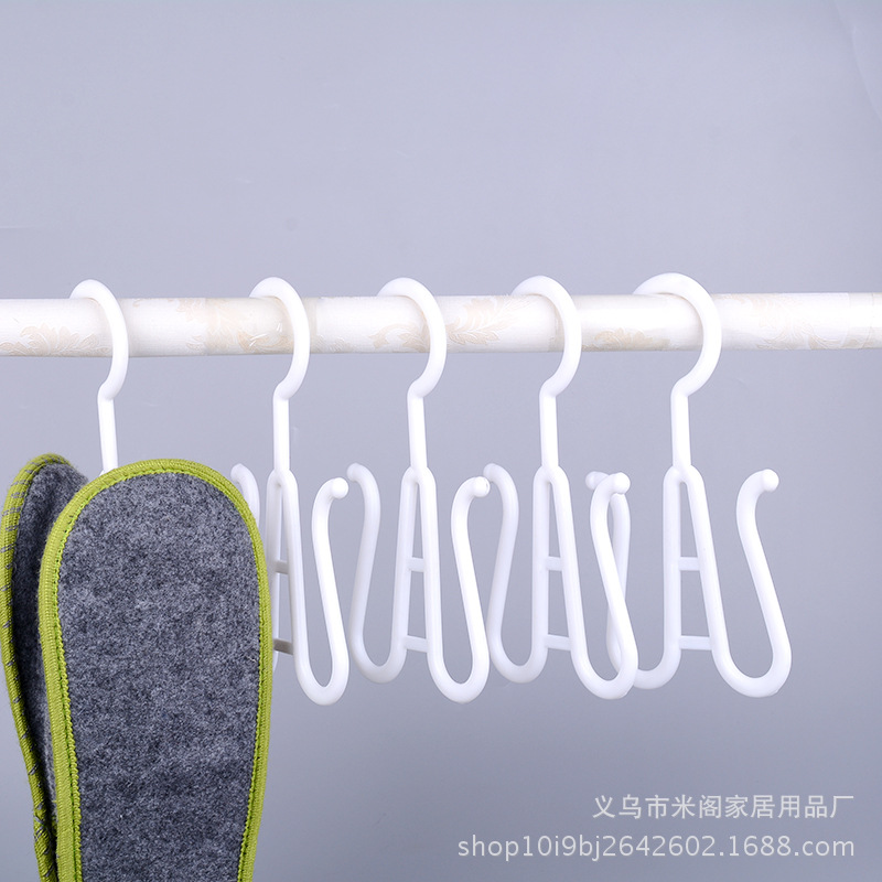 Supermarket Adult Slipper Hook Plastics Shoe Hook Hanging Cotton Shoes Sandals Flip Flops Shoes Hook Factory Direct Sales