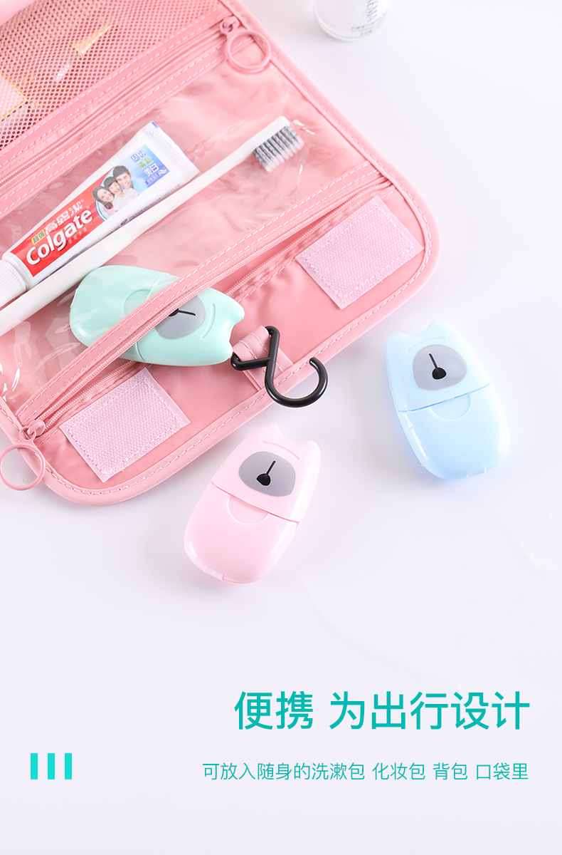 Easy Travel Portable Soap Slice 50-Piece Portable Soap Sheet Disposable Soap Slice for Hand Washing