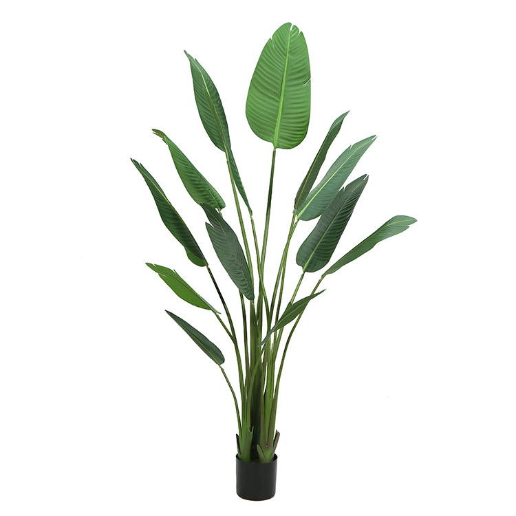 Imitative Tree Plants Green Plants Potted Indoor Living Room Large Artificial Bonsai Floor Ornaments Bird of Paradise Simulation Ravenala