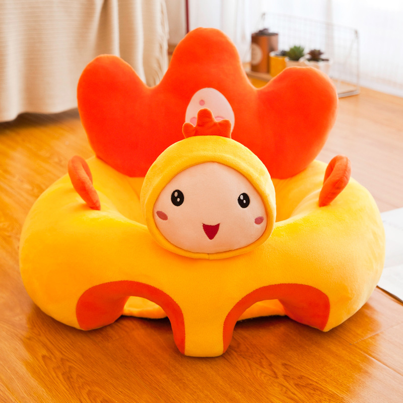 Cartoon Animal Fruit Pattern Baby Learning Chair Children&#039;s Sofa Embroidery Bean Bag Hot Selling Halloween Gift