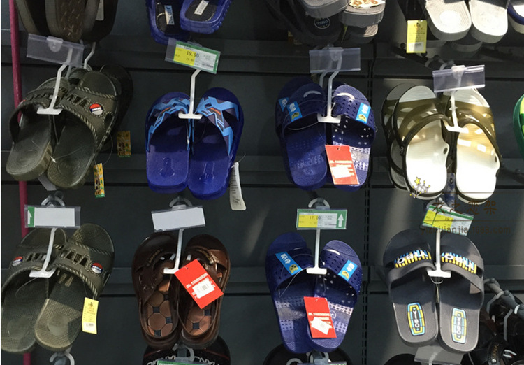 Supermarket shoe store shoe hook Sandals Slipper plastic display hook flip-flop household shoe drying hook
