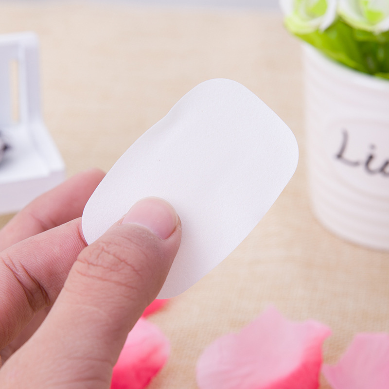 Hotel Travel Mini Disposable Portable Soap Slice Boxed Bath Small Soap Flakes Hand Washing Floral Fragrance Moisturizing Cleaning