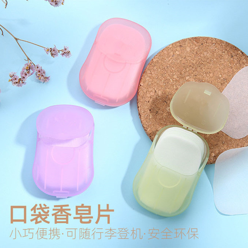 Soap Slice Travel Portable Disposable Soap Slice Cleaning Hand Washing Tablet Sterilization Net