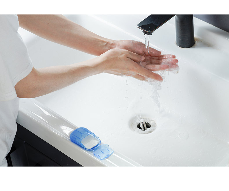 Soap Slice Travel Portable Disposable Soap Slice Cleaning Hand Washing Tablet Sterilization Net