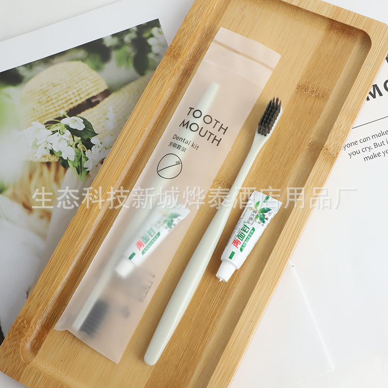 Disposable Toothbrush Hotel Tooth-Cleaners Two-in-One Hotel B & B Toiletries Disposable Slippers Soap in Stock