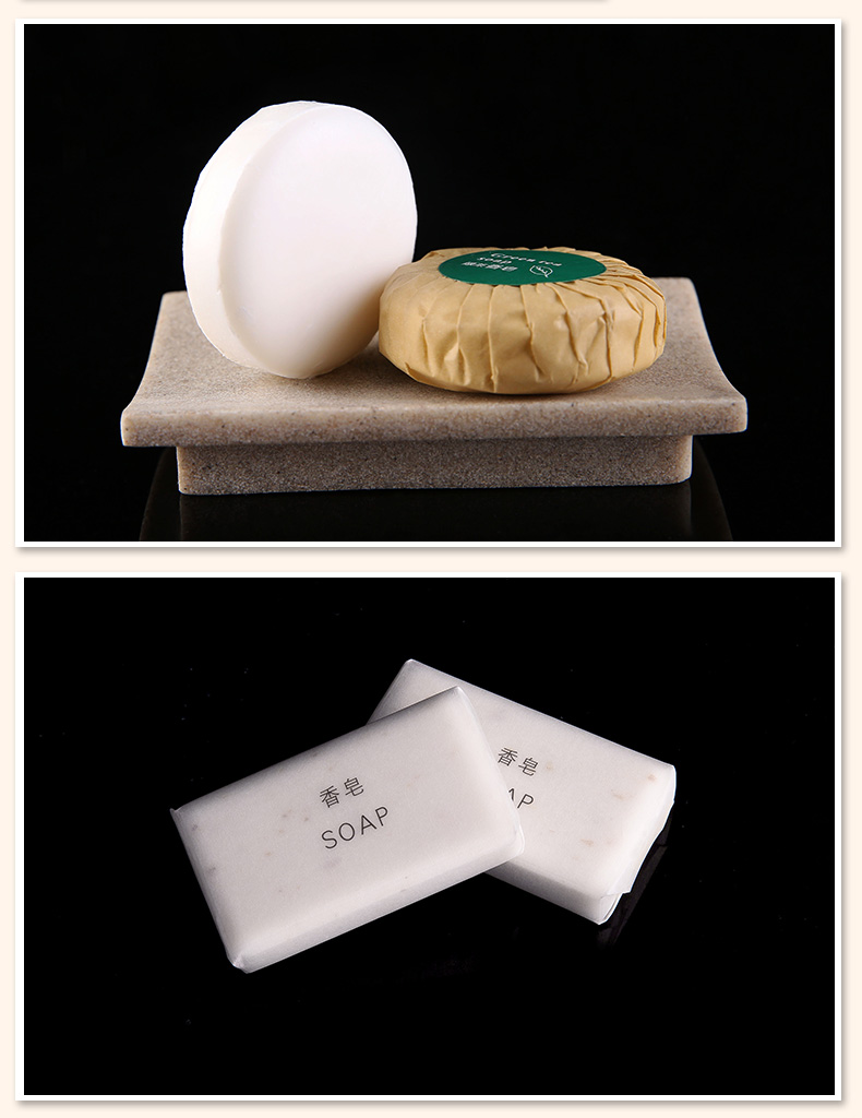 Hotel rooms with disposable small circular soap 35 grams of green tea travel portable soap toiletries