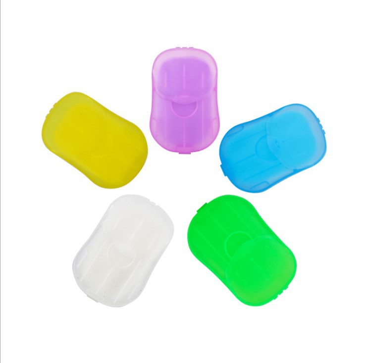 Soap Flake Mini Soap Flakes Travel Disposable Soap Slice Boxed Soap Sheet Portable Customizable Logo