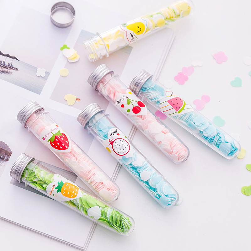 Portable Outdoor Hand Washing Soap Sheet Soap Flake Travel Bottle Handwashing Paper Test Tube Pattern Disposable Soap Slice T