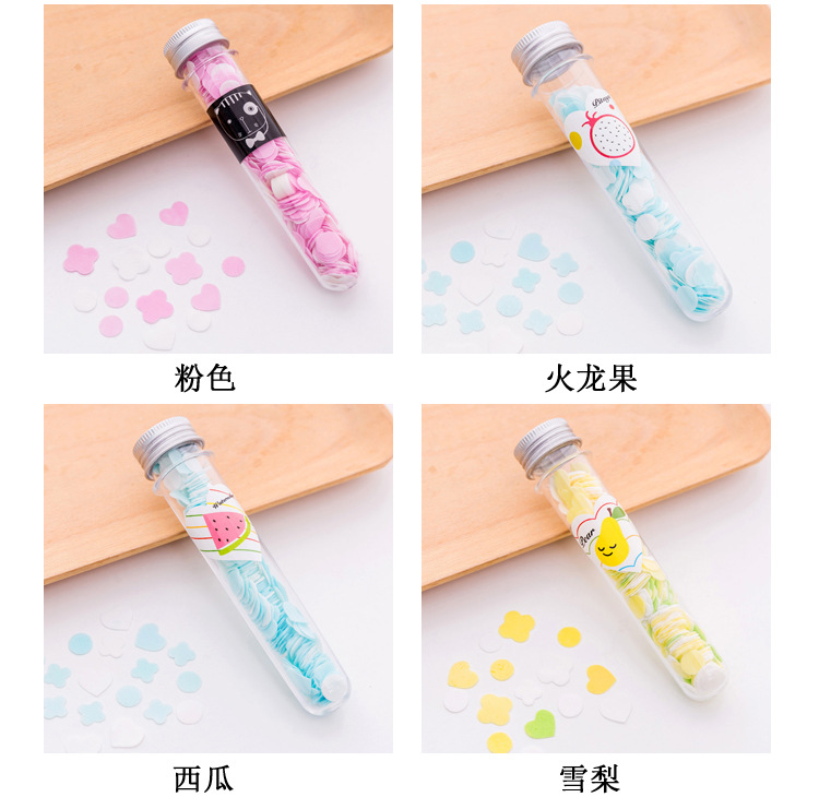 Portable Outdoor Hand Washing Soap Sheet Soap Flake Travel Bottle Handwashing Paper Test Tube Pattern Disposable Soap Slice T
