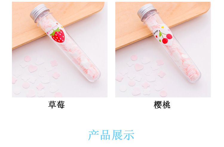 Portable Outdoor Hand Washing Soap Sheet Soap Flake Travel Bottle Handwashing Paper Test Tube Pattern Disposable Soap Slice T
