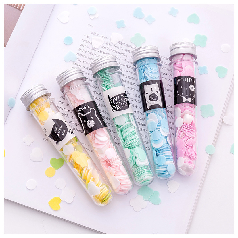 Portable Outdoor Hand Washing Soap Sheet Soap Flake Travel Bottle Handwashing Paper Test Tube Pattern Disposable Soap Slice T