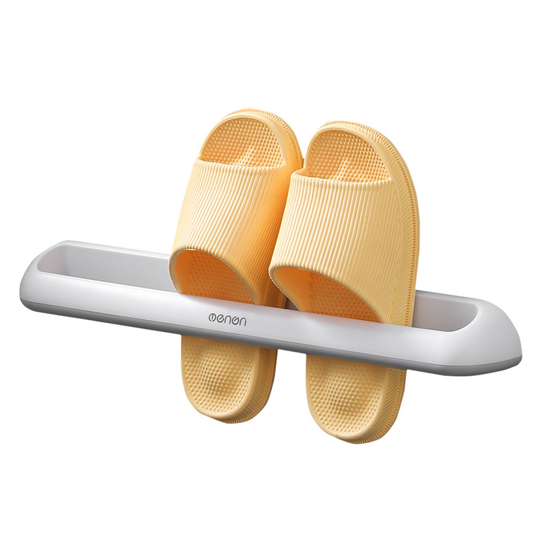 Bathroom Slipper Rack Wall-Mounted Plastic Shoes Storage Rack Simple Bathroom Japanese Storage Rack Double Row Slippers Shelf