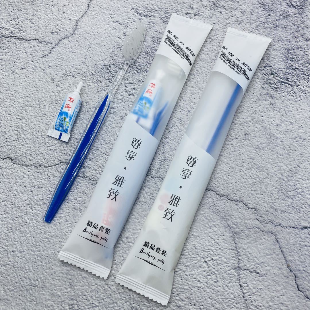 Hotel Hotel Supplies Straw Soft Hair Disposable Toothbrush Toothpaste B & B Soft Film 2-in-1 Tooth-Cleaners Factory Wholesale Hotel Hotel Supplies Straw Soft Hair Disposable Toothbrush Toothpaste B & B Soft Film 2-in-1 Tooth-Cleaners Factory Wholesale