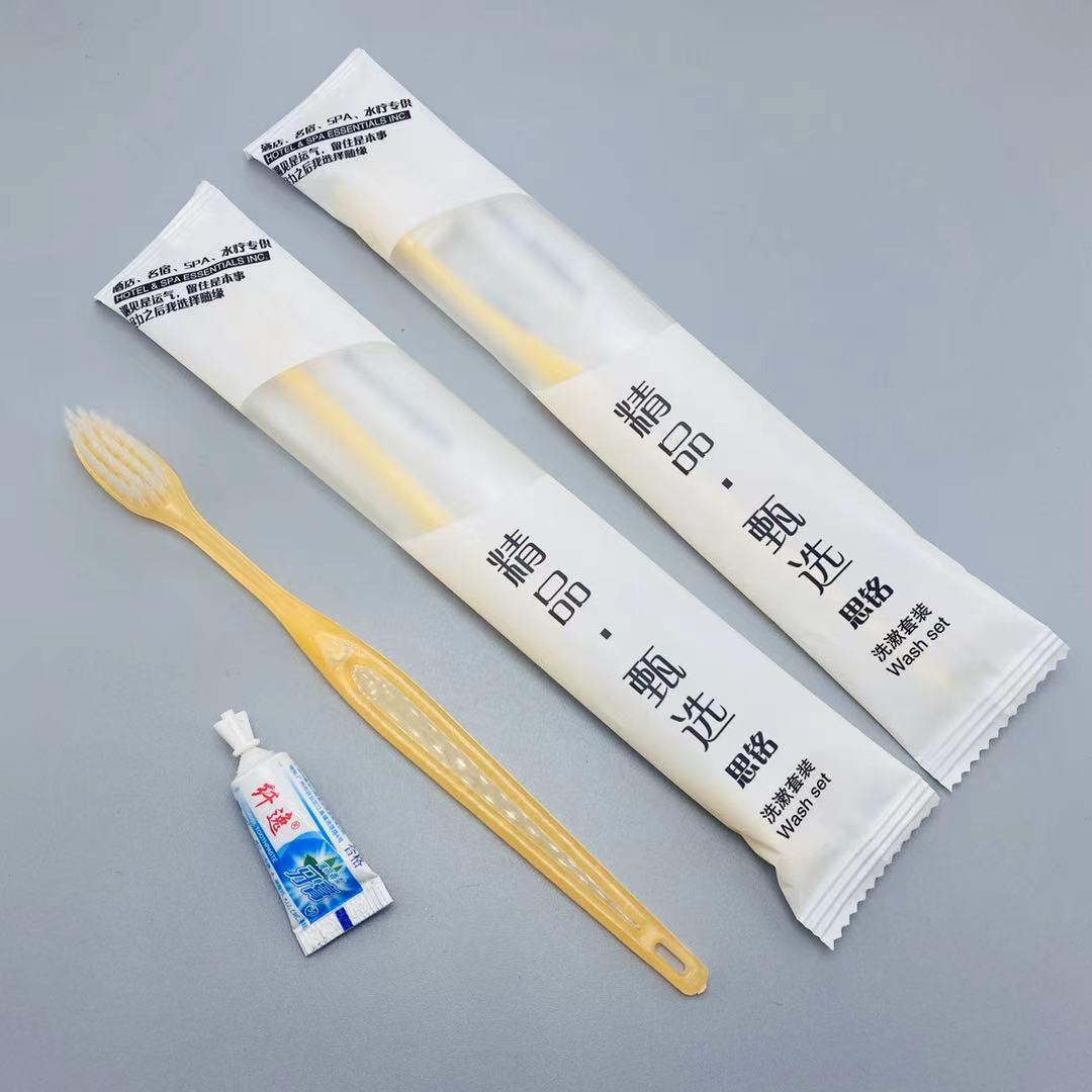 Hotel Hotel Supplies Straw Soft Hair Disposable Toothbrush Toothpaste B & B Soft Film 2-in-1 Tooth-Cleaners Factory Wholesale Hotel Hotel Supplies Straw Soft Hair Disposable Toothbrush Toothpaste B & B Soft Film 2-in-1 Tooth-Cleaners Factory Wholesale