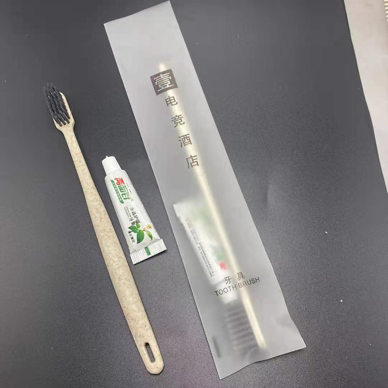 Hotel Disposable Toothbrush Hotel Disposable Toiletries Travel Set Soft-Bristle Toothbrush Toothpaste Independent Packaging Hotel Disposable Toothbrush Hotel Disposable Toiletries Travel Set Soft-Bristle Toothbrush Toothpaste Independent Packaging