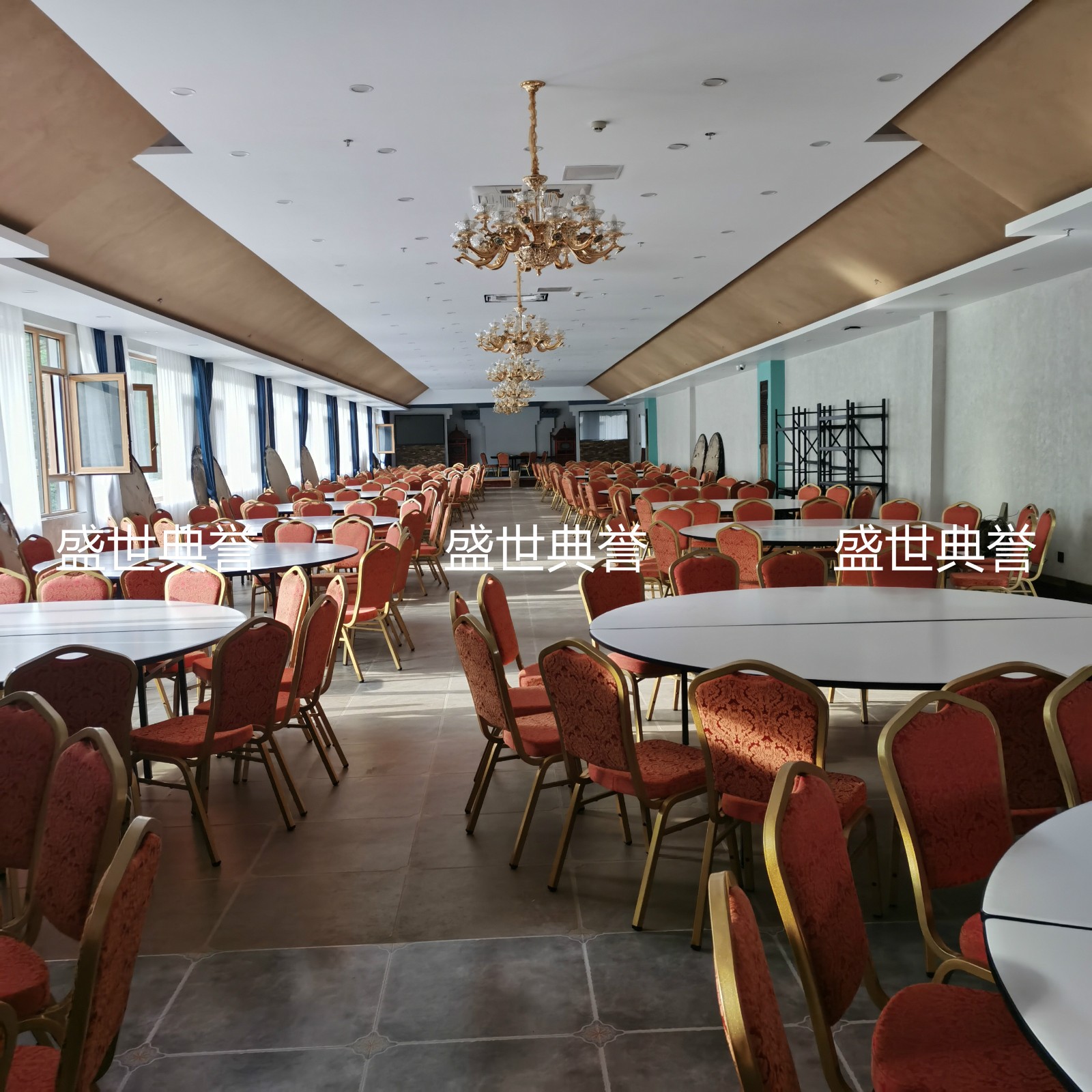 Folding Steel Chair Hotel Wedding Banquet Table and Chair Conference Chair Banquet Chair Wedding Dining Chair