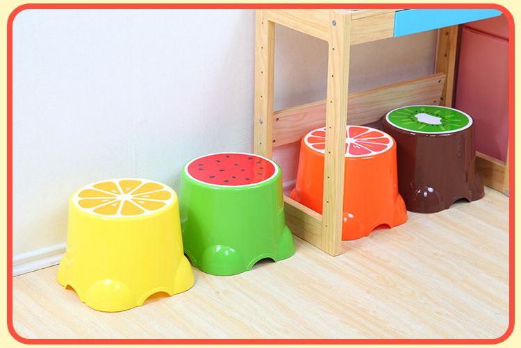 Cartoon children kindergarten stool large creative change shoes fruit chair