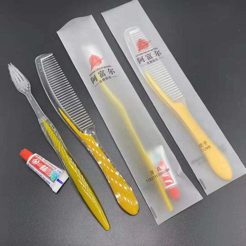 Hotel Disposable Toothbrush Hotel Disposable Toiletries Travel Set Soft-Bristle Toothbrush Toothpaste Independent Packaging