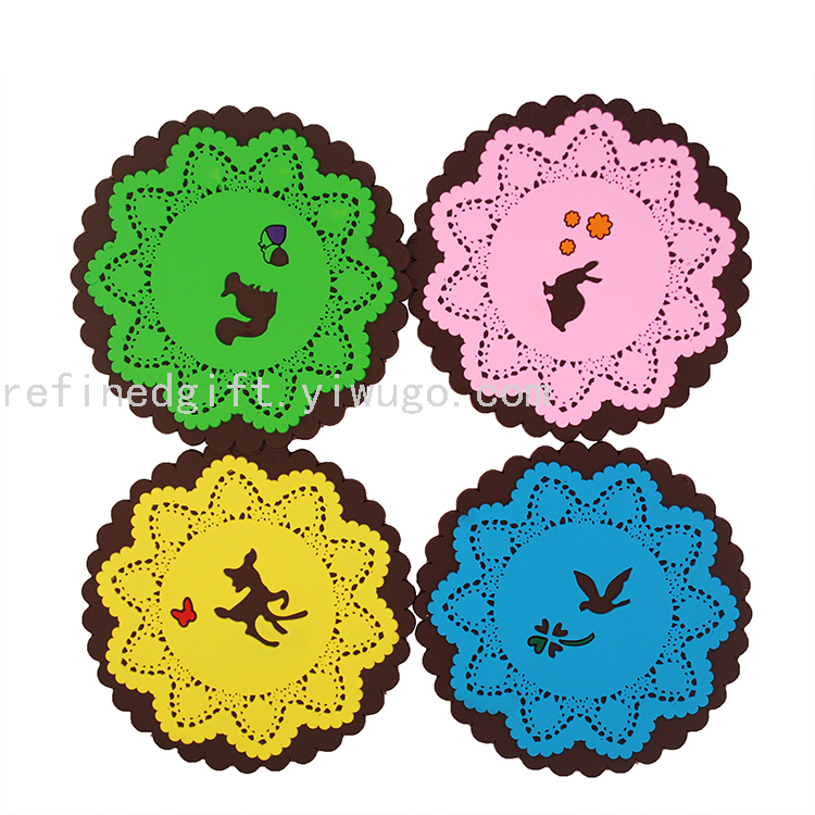 Creative Soft Cup Wad PVC Coaster Custom Coaster Printable Logo