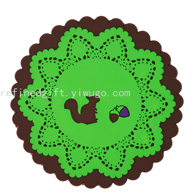 Creative Soft Cup Wad PVC Coaster Custom Coaster Printable Logo