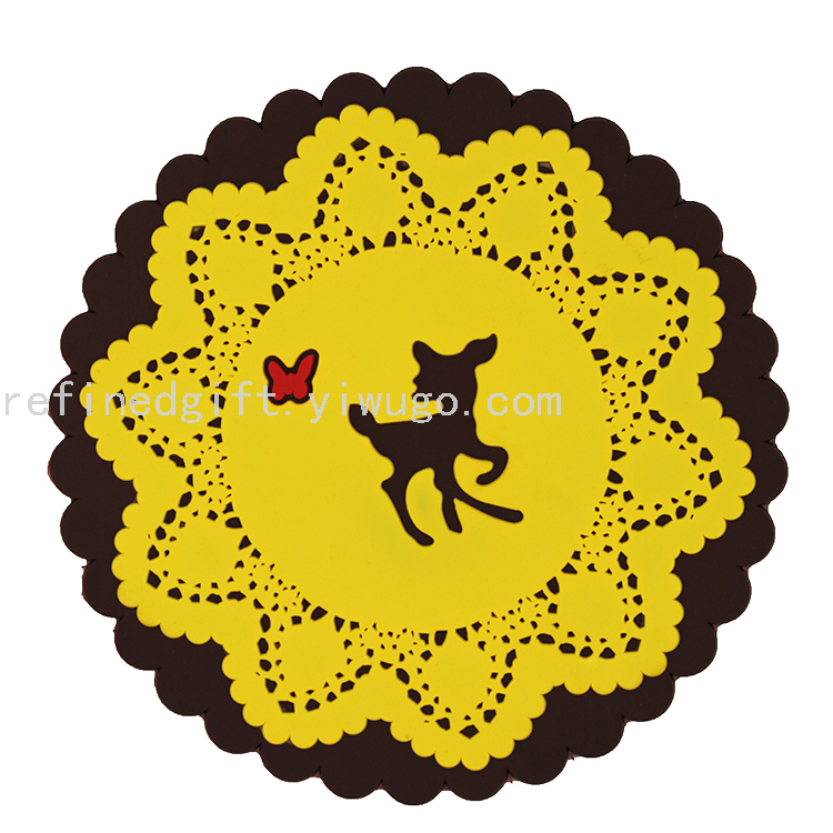 Creative Soft Cup Wad PVC Coaster Custom Coaster Printable Logo