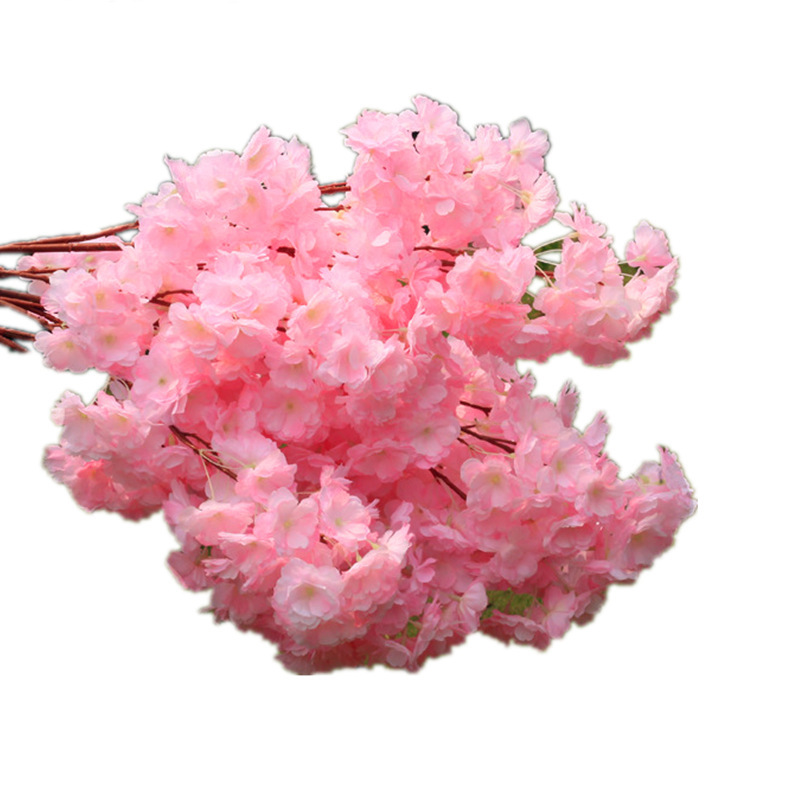Artificial Cheery Branch Wholesale Wedding Cherry Blossom Wedding Simulation Cherry Blossom Studio Decoration Cherry Tree Arch Simulation Flower