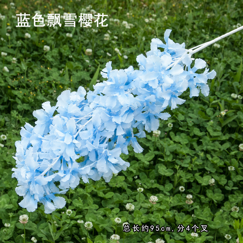 Artificial Cheery Branch Wholesale Wedding Cherry Blossom Wedding Simulation Cherry Blossom Studio Decoration Cherry Tree Arch Simulation Flower