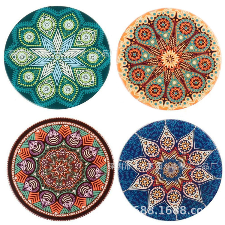 Manufacturer 'S Cork Cup Mat Ceramic Coaster Water Absorbent Coaster Automobile Cushion Medium Density Fiberboard Coaster Cork Potholder