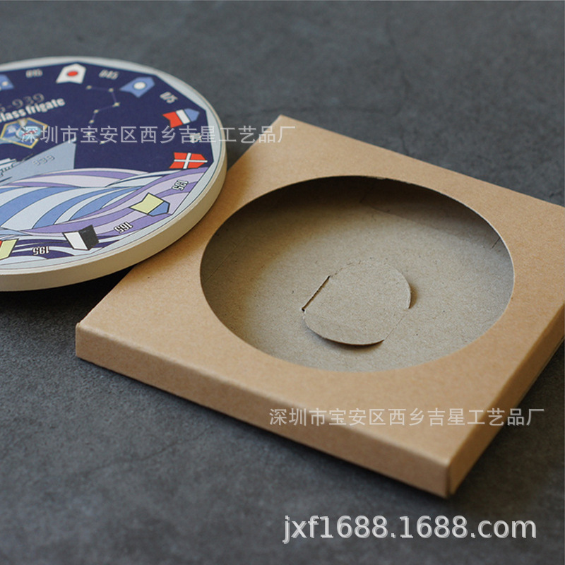 Manufacturer 'S Cork Cup Mat Ceramic Coaster Water Absorbent Coaster Automobile Cushion Medium Density Fiberboard Coaster Cork Potholder