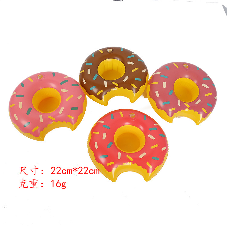 Spot PVC Inflatable Unicorn Cup Holder Flamingo Coaster Inflatable Water Floating Beverage Cup Holder Cup Holder