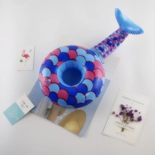 Spot PVC Inflatable Unicorn Cup Holder Flamingo Coaster Inflatable Water Floating Beverage Cup Holder Cup Holder