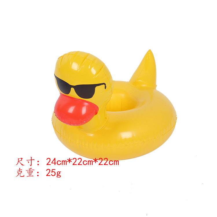 Spot PVC Inflatable Unicorn Cup Holder Flamingo Coaster Inflatable Water Floating Beverage Cup Holder Cup Holder