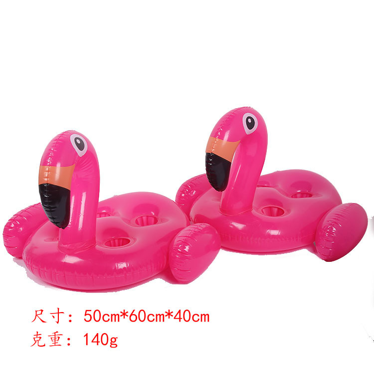 Spot PVC Inflatable Unicorn Cup Holder Flamingo Coaster Inflatable Water Floating Beverage Cup Holder Cup Holder
