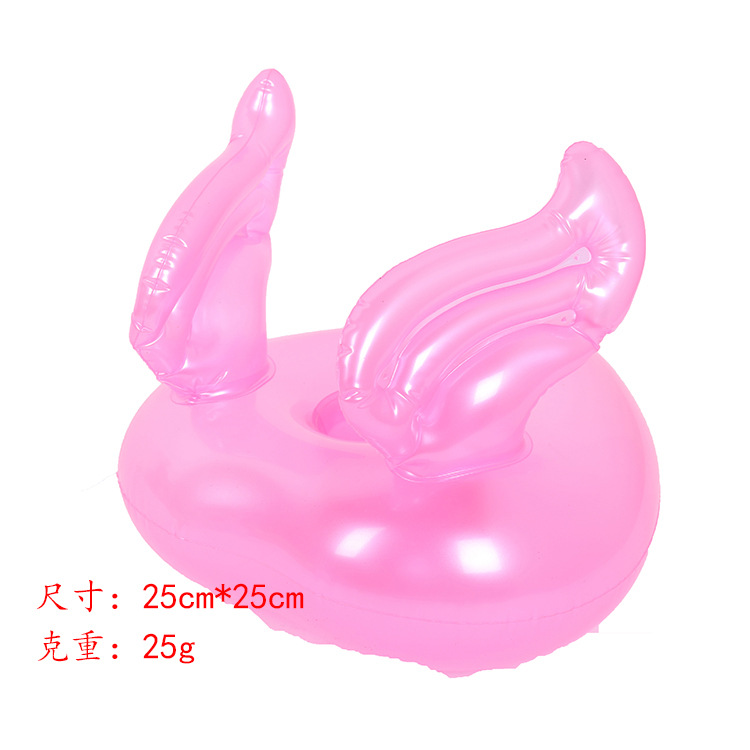 Spot PVC Inflatable Unicorn Cup Holder Flamingo Coaster Inflatable Water Floating Beverage Cup Holder Cup Holder