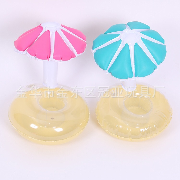 Spot PVC Inflatable Unicorn Cup Holder Flamingo Coaster Inflatable Water Floating Beverage Cup Holder Cup Holder