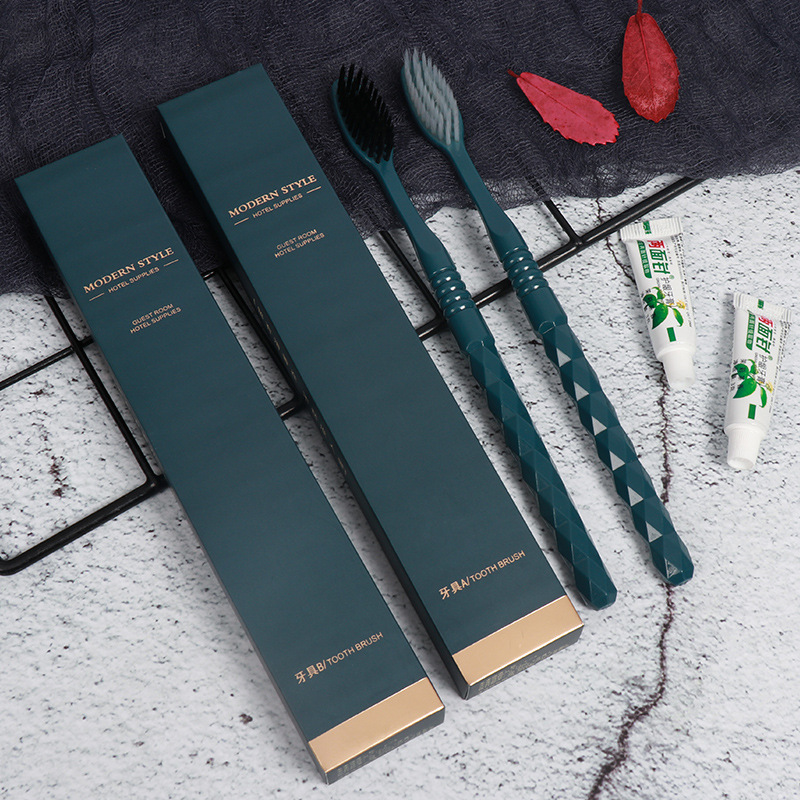 Homestay Hotel Disposable Toiletry Set Household Hospitality Toothbrush with Toothpaste Full Set Hotel Special Wholesale