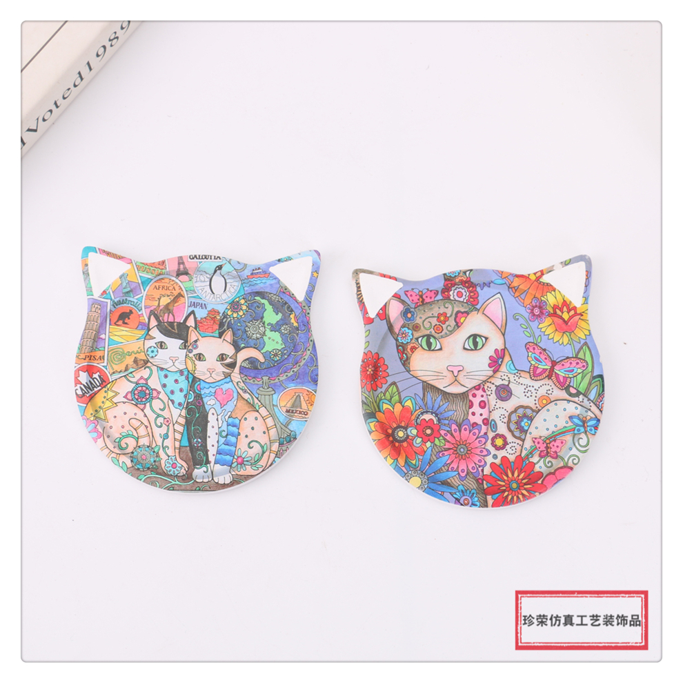 Cute Cat Pattern Decoration LIERSHERF Ceramic Potholder Coffee Cup Mat Heat Proof Mat Dining Table Cushion Bowl Coaster Cup Coaster
