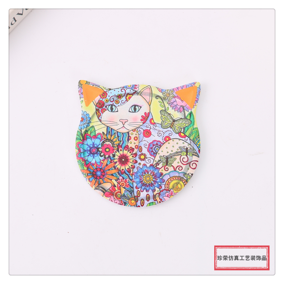 Cute Cat Pattern Decoration LIERSHERF Ceramic Potholder Coffee Cup Mat Heat Proof Mat Dining Table Cushion Bowl Coaster Cup Coaster