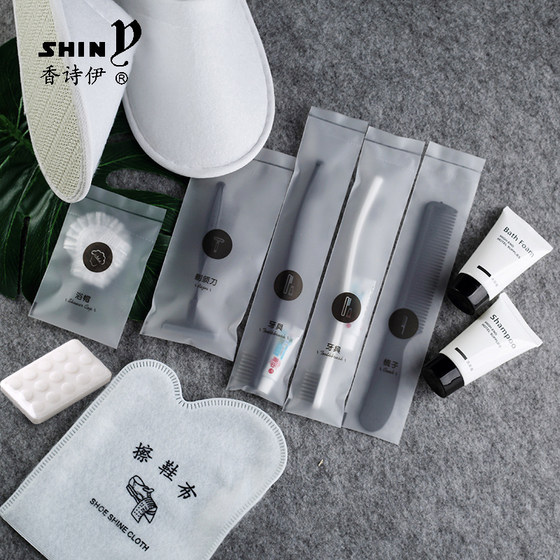 Hotel Hotel Supplies B &amp; B Disposable Tooth Set Washing Set Toothbrush Toothpaste Six-in-One Factory Customized Free Shipping