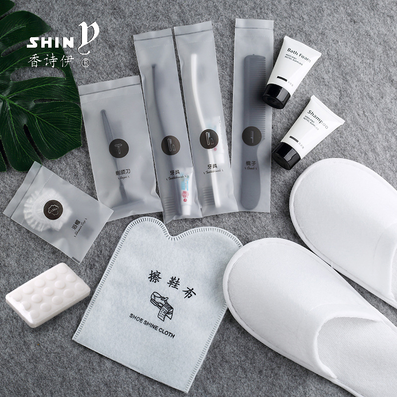 Hotel Hotel Supplies B &amp; B Disposable Tooth Set Washing Set Toothbrush Toothpaste Six-in-One Factory Customized Free Shipping