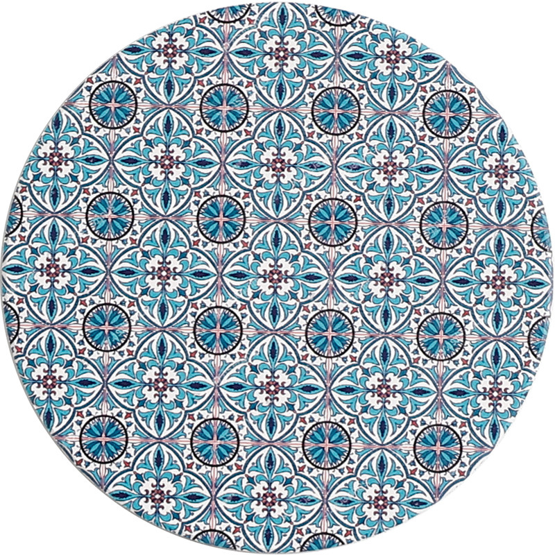 Bohemian Ceramic Diatom Ooze Water Absorbent Coaster Ins Creative Kitchen Home Style round Decals Table Mat Cup Mat